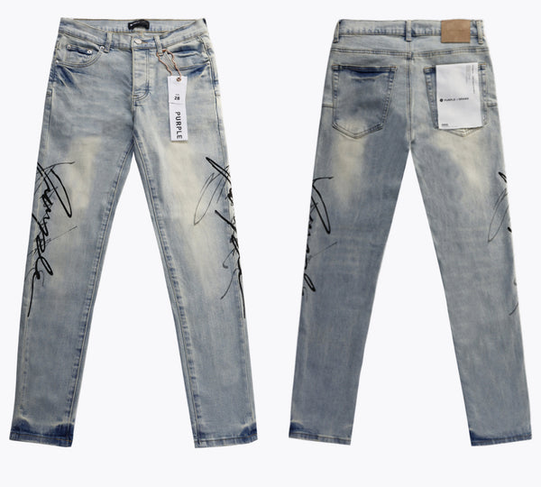 Purple Brand Denim Purple Print