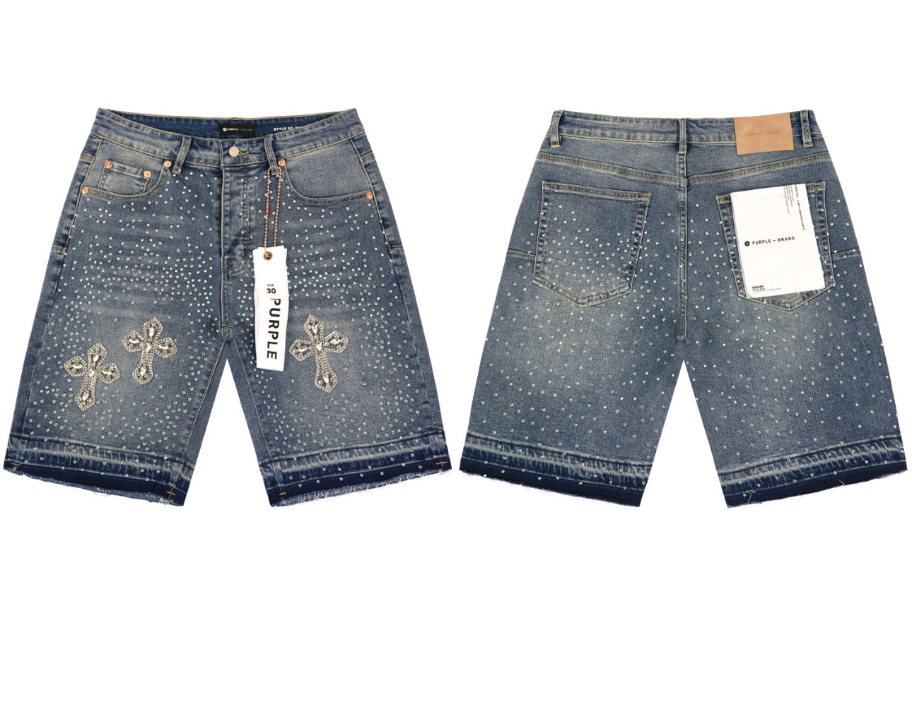 Purple Denim Denim Jean Shorts